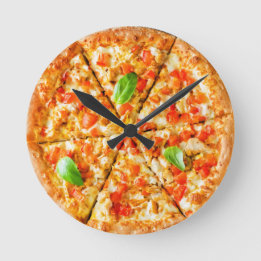 Horloge Ronde ザ 掛 け pizza 計