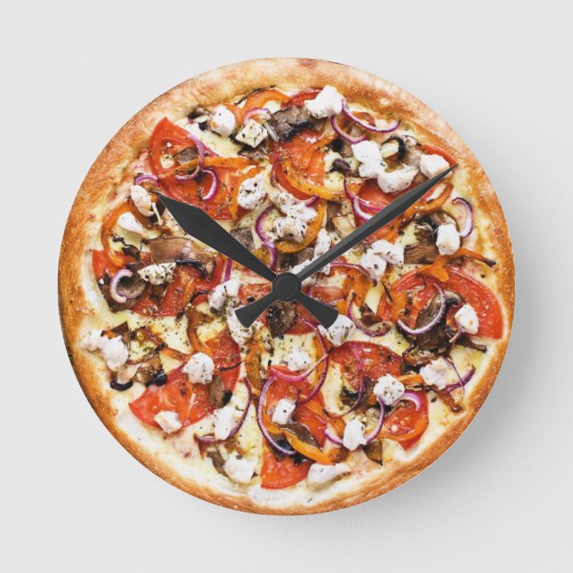 Horloge Ronde ピザ 壁掛け時計 pizza Wall clock (Recto)