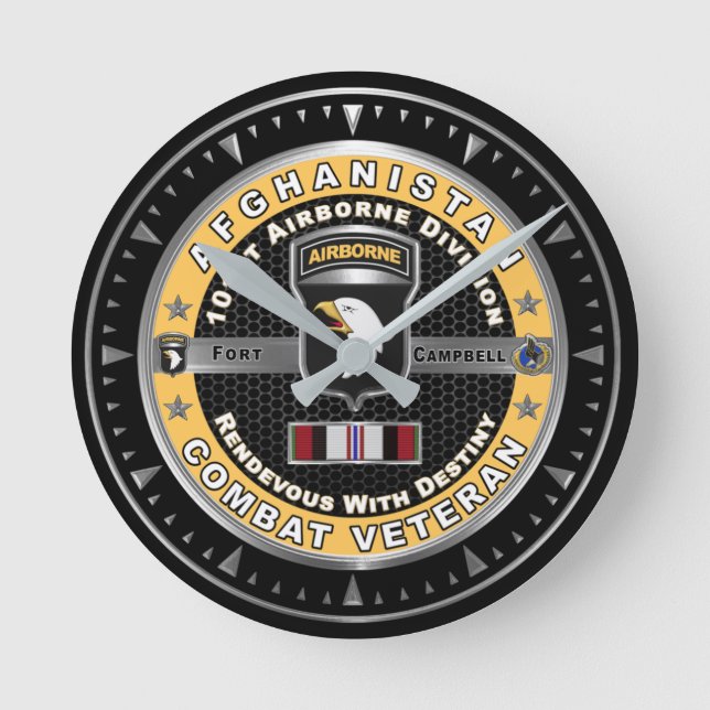 Horloge Ronde 101e division aéroportée Afghanistan (Recto)
