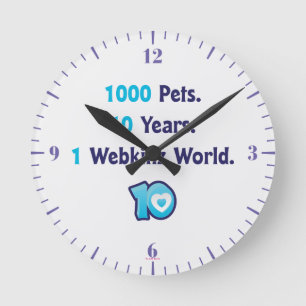 Horloge Ronde 10 ans de Webkinz Statistiques