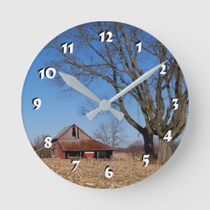 Horloge Ronde 12 Nombre de choix à choisir —Horloge d'étable