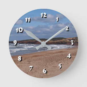 Horloge Ronde 12 Nombre de choix à choisir - Plage et Vagues-Hor