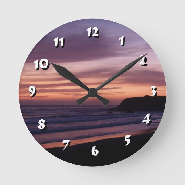 Horloge Ronde 12 Nombre de choix pour choisir l'horloge-coucher  (Recto)