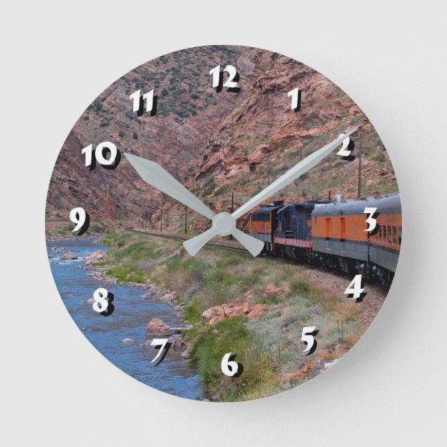 Horloge Ronde 12 Number Choices to Choose-Train-Clock (Recto)