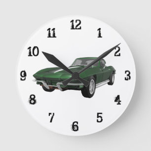 Horloge Ronde 1967 Corvette :Horloge murale