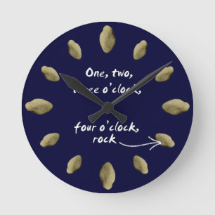Horloge Ronde 1-2-3-4 O'clock rock - clock