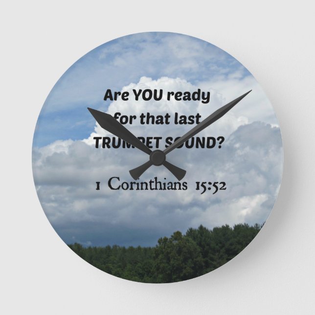 Horloge Ronde 1 cor 15:52 - The Rapture ! (Recto)