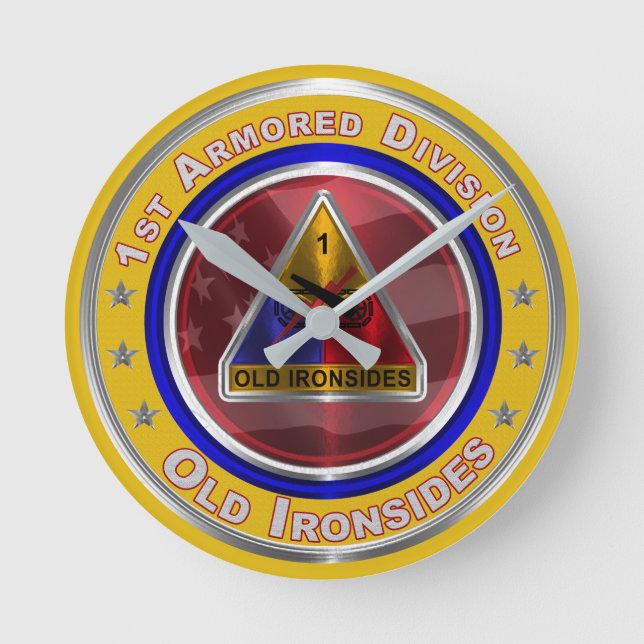Horloge Ronde 1e division d'infanterie Keepsake (Recto)