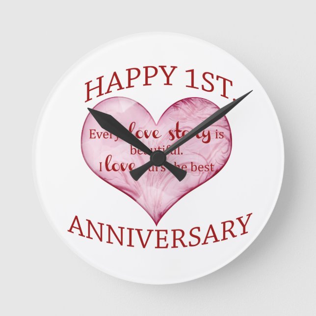 Horloge Ronde 1er. Anniversaire (Recto)