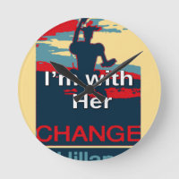 2016 coloré je suis avec son vote pour Hillary