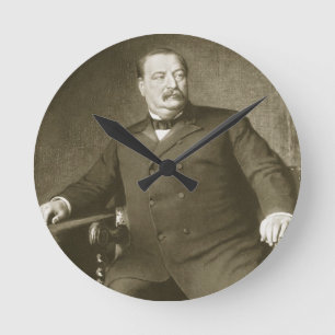 Horloge Ronde 22ème et 24ème président de Grover Cleveland, d
