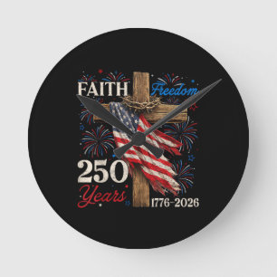 Horloge Ronde 250 Ans de Foi et de Liberté Chemises du 4 juillet