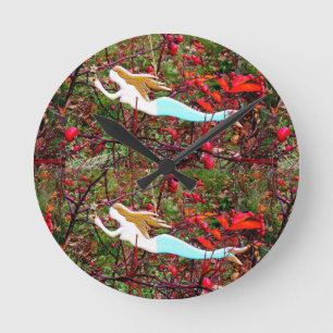 Horloge Ronde 2 sirènes étoilées