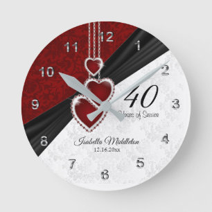 Horloge Ronde 40 ans de service