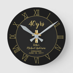 Horloge Ronde 40e anniversaire de l'Ordination Prêtre Jubilé d'o