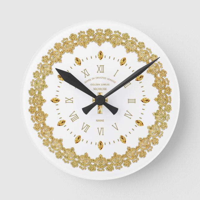 Horloge Ronde 50e Golden Jubilee Ordained Anniversary (Recto)