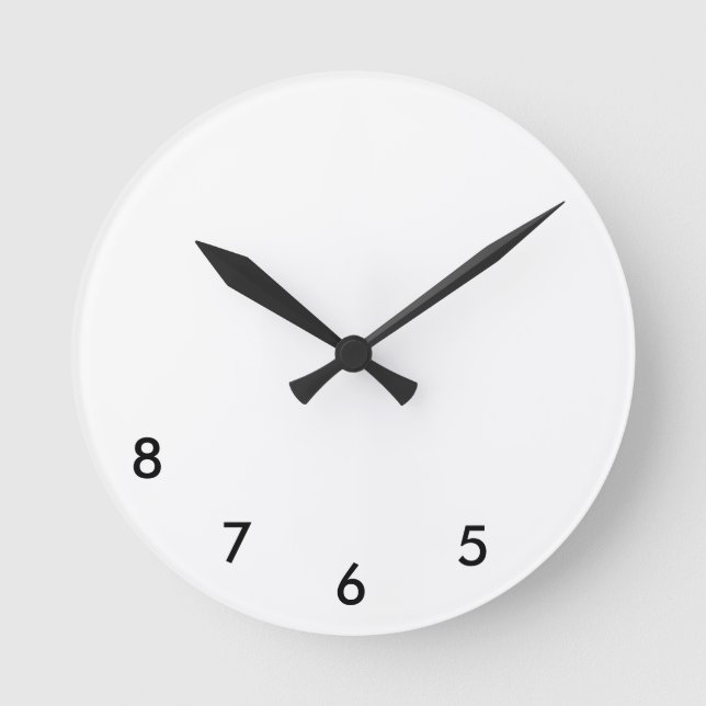 Horloge Ronde 5, 6, 7, 8 Wall Clock for Dancers (Recto)