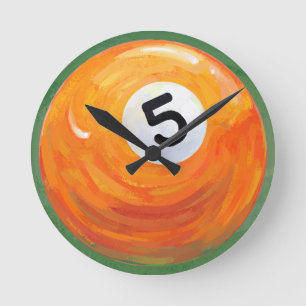 Horloge Ronde 5 balles