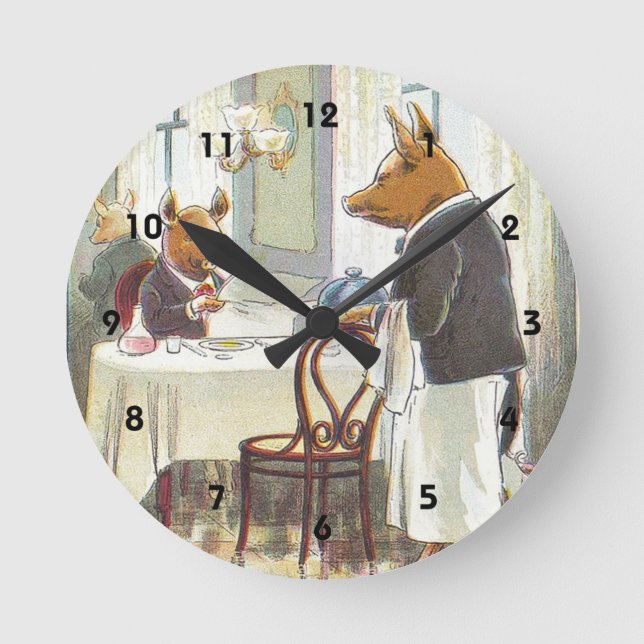 Horloge Ronde 5 Little Pigs : The Roast Beef (Recto)