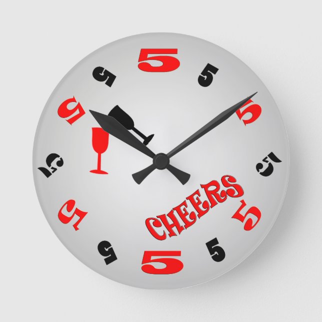 Horloge Ronde 5 O'Clock Cheers (Recto)
