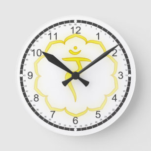 Horloge Ronde 7 Chakras Massage Room Clocks
