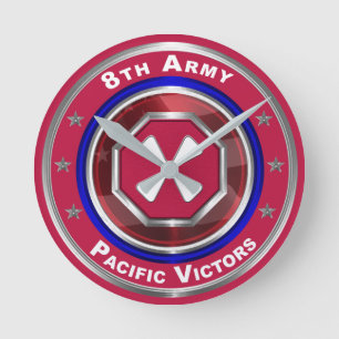 Horloge Ronde 8e armée Customisée Keepsar