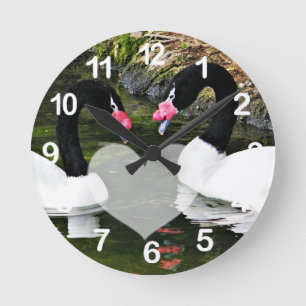Horloge Ronde À jamais vôtre, toujours et pour toujours_