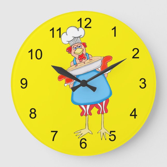 Horloge ronde à la grille de pain de la campagne (Recto)