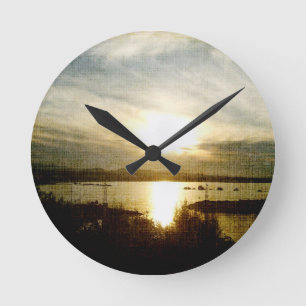 Horloge Ronde À l'aube du soleil