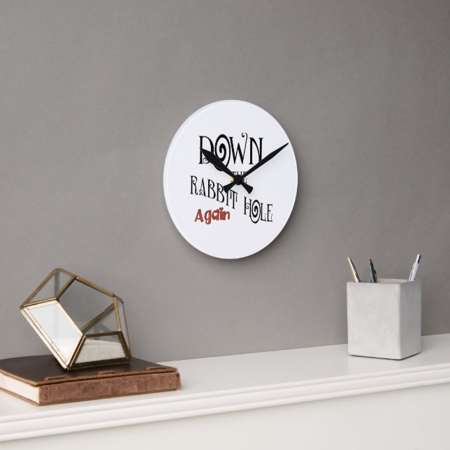 Horloge Ronde A nouveau le trou de lapin (Bureau)
