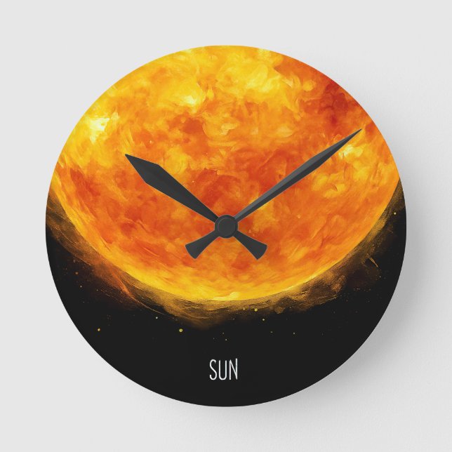Horloge Ronde A painting of the sun in a space (Recto)