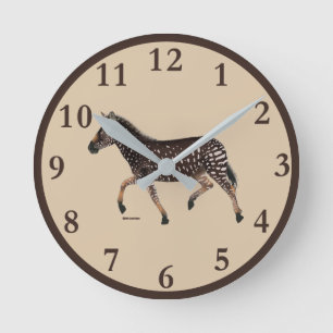 Horloge ronde à point Polka