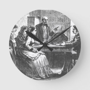 Horloge Ronde A woman negotiates with a factory manager, assiste