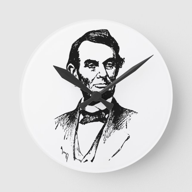HORLOGE RONDE ABE LINCOLN (3) (Recto)