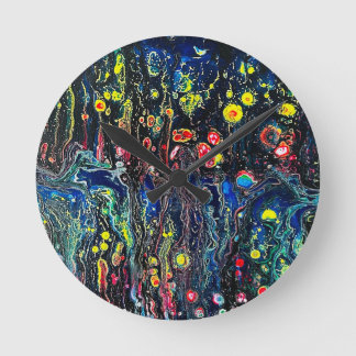 Horloge Ronde Abîme en fleurs