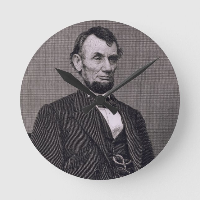 Horloge Ronde Abraham Lincoln, engraved from a photograph by Wil (Recto)