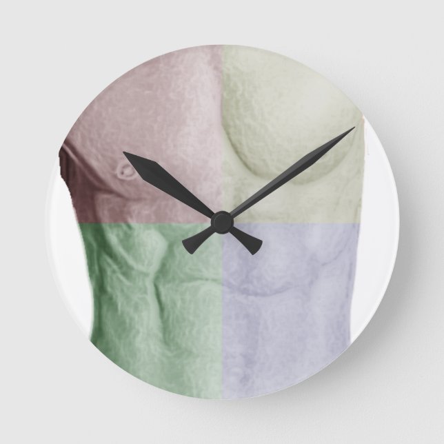 Horloge Ronde Abs colorés (Recto)