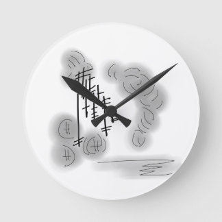 Horloge Ronde abstract storm