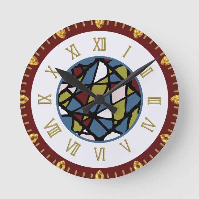 Horloge Ronde Abstrait (Recto)