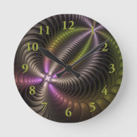 Abstrait brillant Trippy coloré 3D Fractal Art