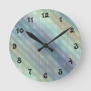 Horloge Ronde Abstrait Pastel Doux