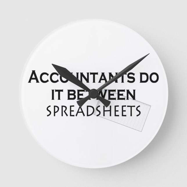 Horloge Ronde Accountants do it ! (Recto)