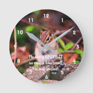 Horloge Ronde Actes De Gentillesse Citation Inspirationnelle Chi