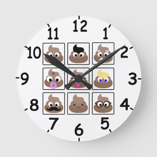 Horloge Ronde Afficher plusieurs faces (Recto)