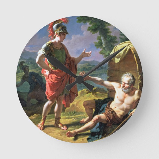 Horloge Ronde Alexander and Diogenes, 1818 (oil on canvas) (Recto)