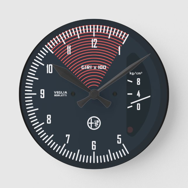 Horloge Ronde Alfa Tachomètre (Recto)