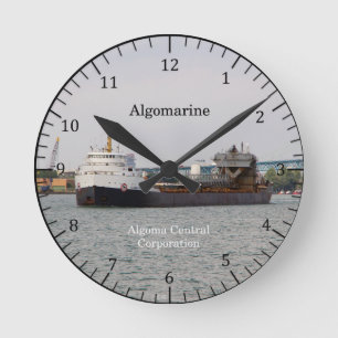 Horloge Ronde Algomarine clock