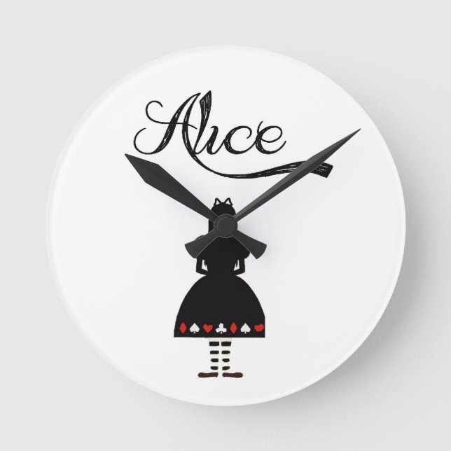 Horloge Ronde Alice Au Pays Des Merveilles (Recto)