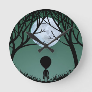 Horloge Ronde Alien Clock E.T. Venin Alien Decor & Keepsakes
