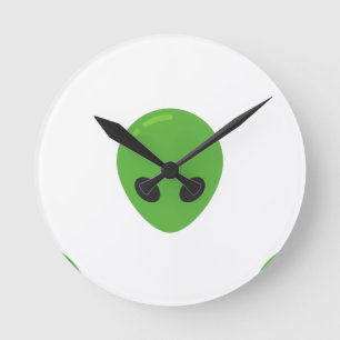 Horloge Ronde aliens émoji